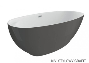 Wanna  wolnostojąca 165x75 KIVI GRAFIT*