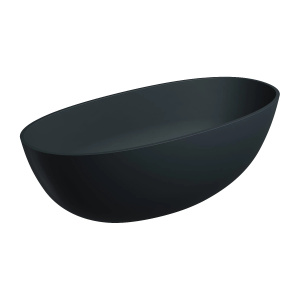 SHELL M+ wanna wolnostojąca, 160 x 75 cm, black lava mat
