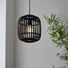 Mathias 1 Pendant Light Dark Bamboo