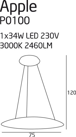 Apple lampa wisząca