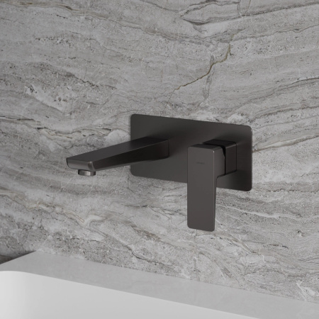 PARMA bateria umywalkowa podtynkowa, grafit szczotkowany