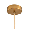 Lampa wisząca ORBITA biało-złota, akryl, 20 cm