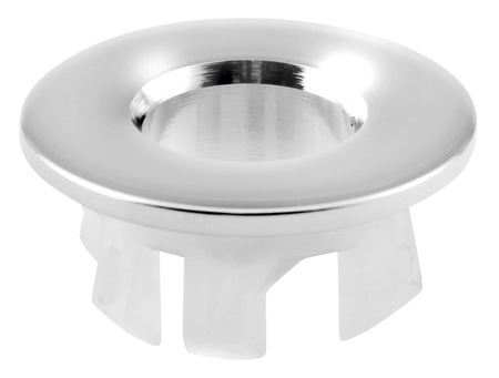 Maskownica przelewu, 30 mm, metal, chrom