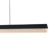 Lampa wisząca ANABELLA  120 cm -LED, czarna nowoczesna do salonu, jadalni i biura