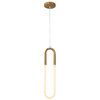 Lampa wisząca U-SHAPE mosiądz 60 cm