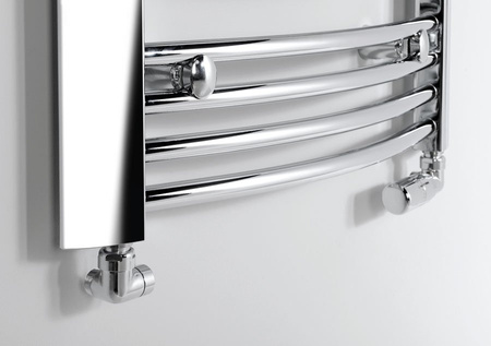 CORNER zestaw przyłączeniowy z termostatem, prawy, chrom