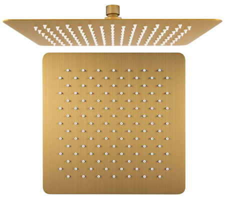 SLIM deszczownia, 300x300mm, złoto mat