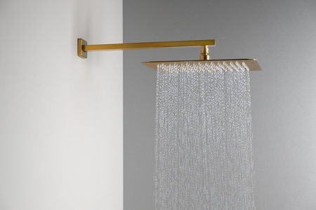 SLIM deszczownia, 300x300mm, złoto mat