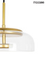 MOOSEE lampa wisząca EDEN złota