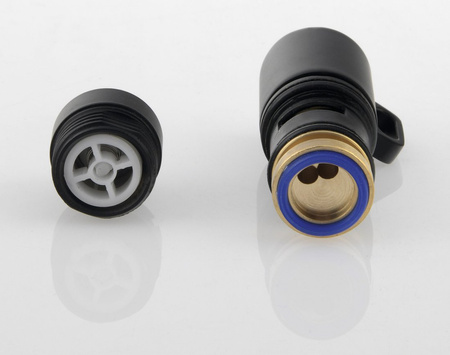 Przełącznik z pilotem do baterii wannowej, czarny mat