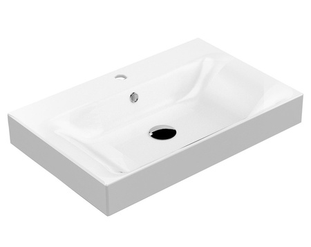 CENTO umywalka ceramiczna 70x45cm, biały