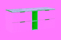 Zestaw meblowy 140cm z blatem