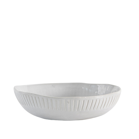 Organiczne miski na makaron z żłobieniami (4 szt.) 220 x 55 mm