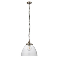 Hansen Grand 1 Pendant Light Brushed Silver