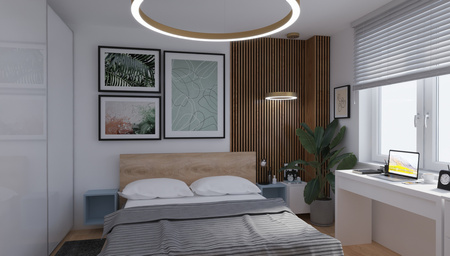 Lampa wisząca CIRCLE 120 cm - LED, ring mosiądz szczotkowany