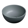 SHELL M+ umywalka nablatowa, Ø35 cm, ash grey mat