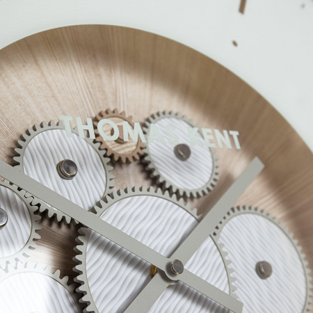 Clocksmith Wall Clock Cog Ivory 21in