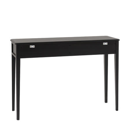 Acton 2 Drawer Console Black 1100x360x760mm