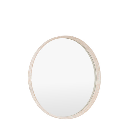 Helsinki Round Mirror Washed Oak 800x58x800mm