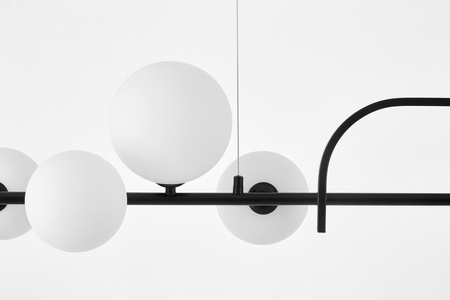 NOWOCZESNA LAMPA WISZĄCA CZARNO-BIAŁA AMADEO W7