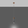 Lampa wisząca ZANE 1 szara