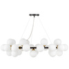 NOWOCZESNA LAMPA WISZĄCA CZARNO-MOSIĘŻNA MARSIADA W40