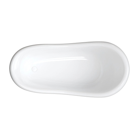 ATENA COMFORT M+ wanna wolnostojąca, 175 x 82 cm, biały/czarny połysk