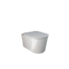 Zestaw VALET Miska WC podwieszana RIMLESS 56x36,3 cm biały połysk & deska WC W/O biały połysk