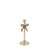 Bow Dinner Candle Holder Gold 100x100x245mm