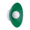 Lampa ścienna ILUSIONI 26 cm - okrągły kinkiet zielony