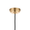 Eltham 1 Pendant Light Brushed Aged Brass/Black