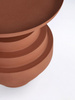 BIZZOTTO Stolik kawowy AMBA 35,5 cm – terracotta, stal malowana, nowoczesny design