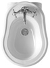 RETRO bidet wiszący 38x52cm, biały