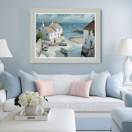 Calm Cove Framed Canvas 920x20x720mm