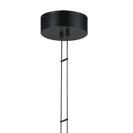 Lampa wisząca COCO 3, 40 cm - LED, czarny minimalistyczny potrójny  ring