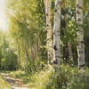 Dream in Green Framed Canvas 990x30x770mm