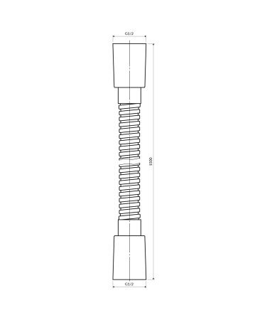 wąż prysznicowy, 150 cm, mosiądz szczotkowany
