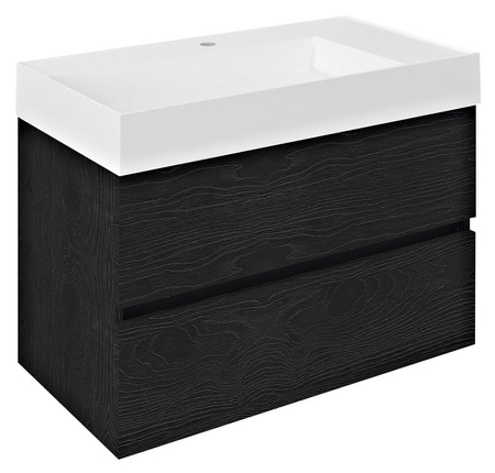 ODETTA szafka umywalkowa 82x50x43,5cm, czarny dąb