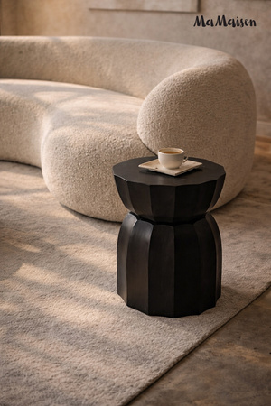 MaMaison stolik ROLLING 35 czarny /       drewno