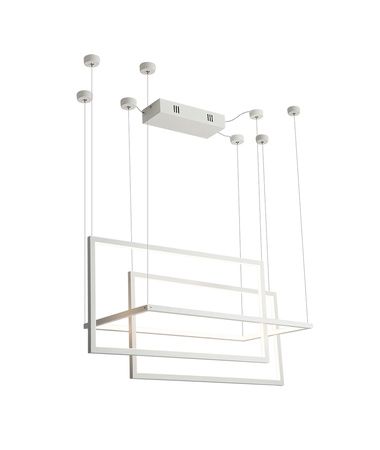 Geometric New P0302D lampa wisząca biała z funkcją ściemniania światła