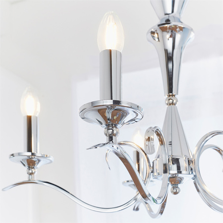 Kora 5 Pendant Light Chrome