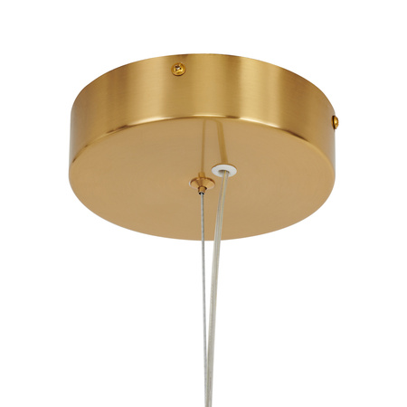 Lampa wisząca BRILLA-6, 125 cm - LED, złota, nieregularne białe kule