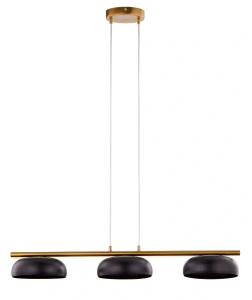 OLAF lampa wisząca czarny RAL 9005/złoty szczotkowany
