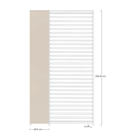 Panel boczny do pergoli BIZZOTTO OCEAN – Silk