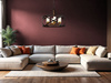 LAMPA WISZĄCA LOFT CZARNO-MOSIĘŻNA ASTILA W6
