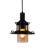 LAMPA WISZĄCA INDUSTRIALNA LOFT CZARNA CAPRI W1