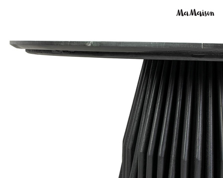 MaMaison stół jadalniany LEVANTE 120      czarny marmur
