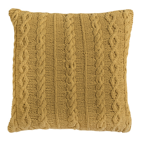 Walton Cable Knit Cushion Ochre 450x450mm