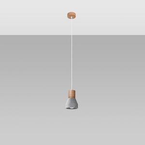 Lampa wisząca QUBIC szara