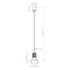 Lampa wisząca ESTRIA 1 beżowa/zielona oliwka